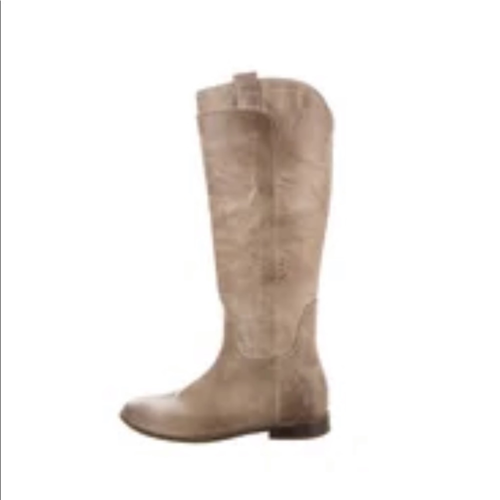 Frye Leather Pull On Tall Riding Knee High Boots